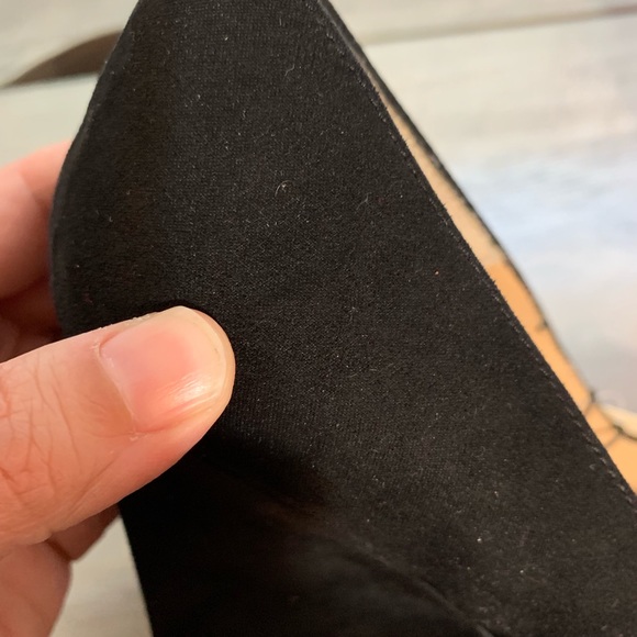 Forever 21 Black Open Toe Wedge shoes, sz 9 NWT - Picture 7 of 7